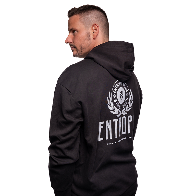 Entropiq half-zip hoodie - black